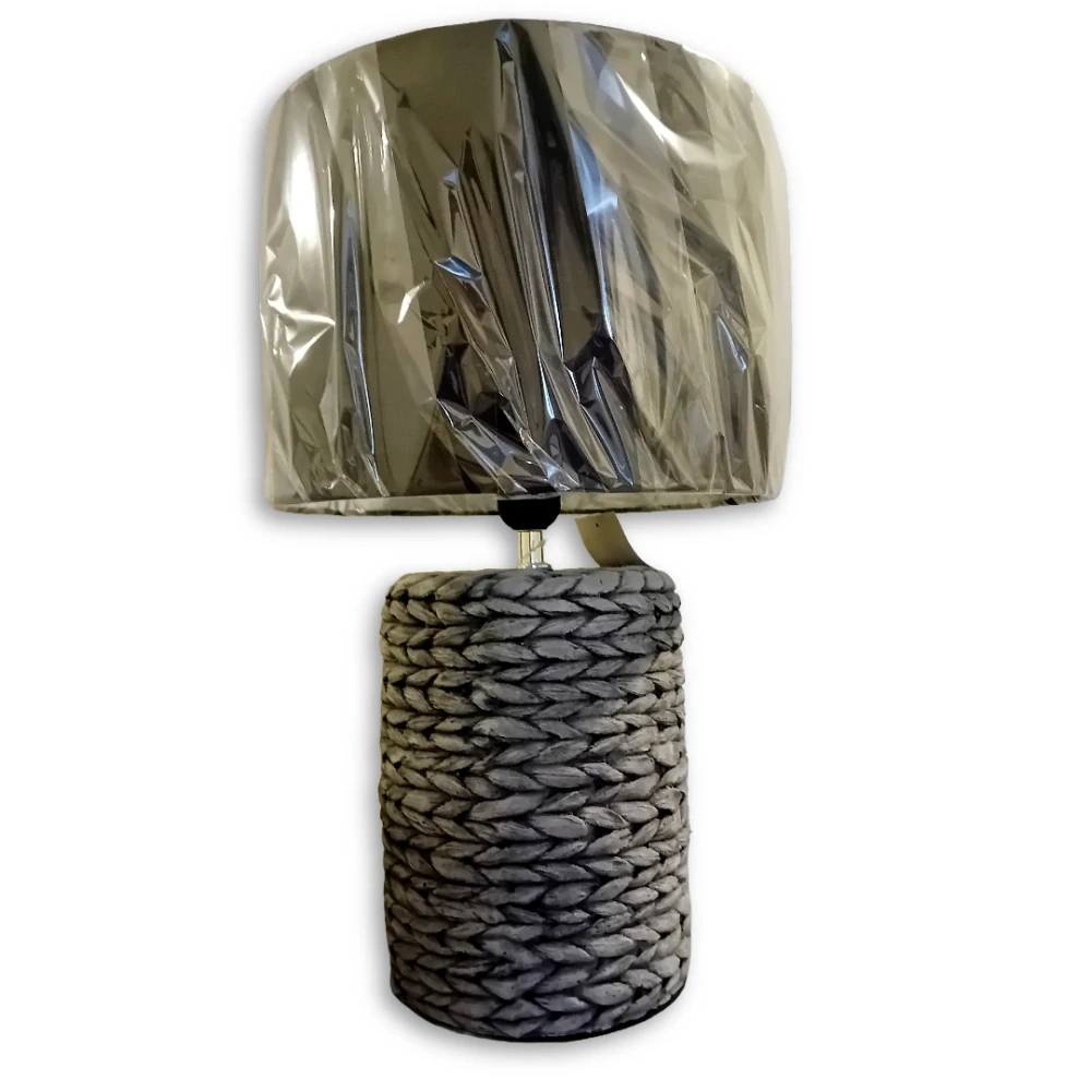 Stolní lampa keramická motiv Provaz