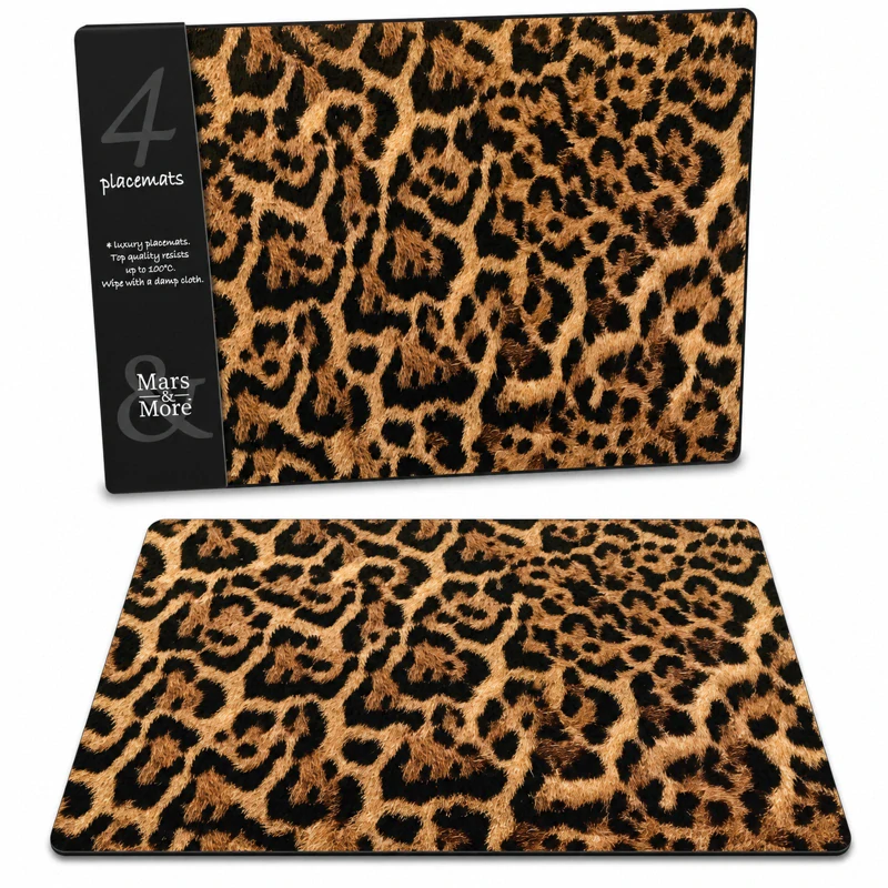 Korkové prostírání - Motiv leoparda