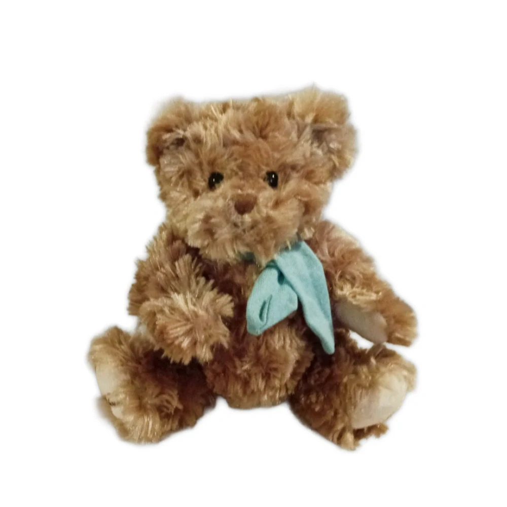 Baby Ludwig medvěd s modrou šálou 25 cm