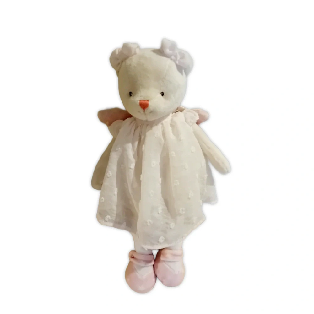 Angelina medvídek anděl růžové šatičky 25 cm