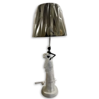 Stolní lampa Domorodkyně - bílá