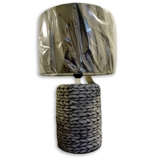 Stolní lampa keramická motiv Provaz