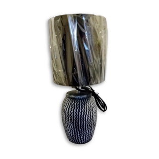 Stolní lampa keramická motiv Vlnky