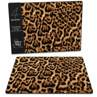 Korkové prostírání - Motiv leoparda
